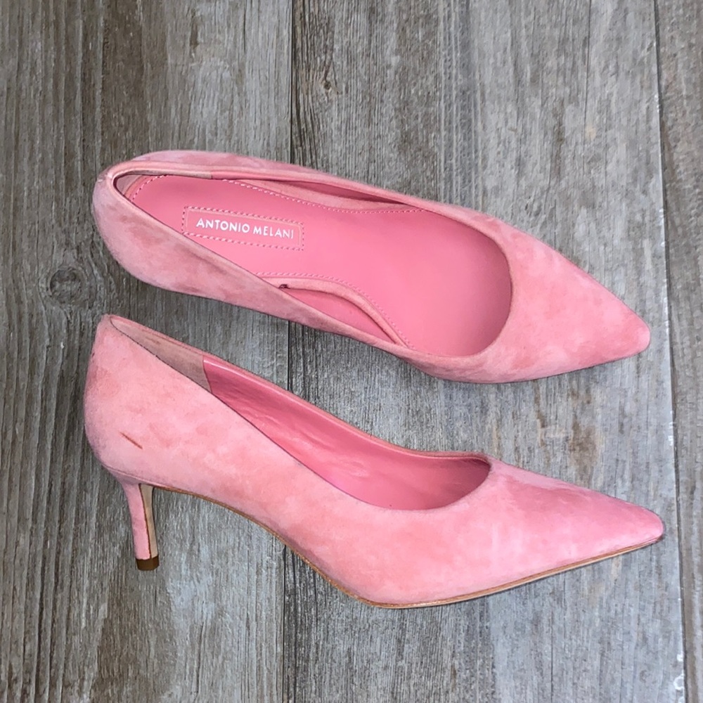 Antonio Melani Suede Pink Pumps